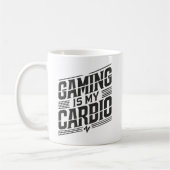 Gamen is mijn cardio - Funny Gamer Humor Koffiemok (Links)