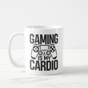 Gamen is mijn cardio - Funny Gamer Humor Koffiemok