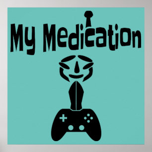Gamen is mijn meditatie poster