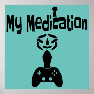 Gamen is mijn meditatie poster