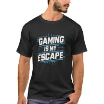 Gamen is mijn ontsnapping, gamers shirten