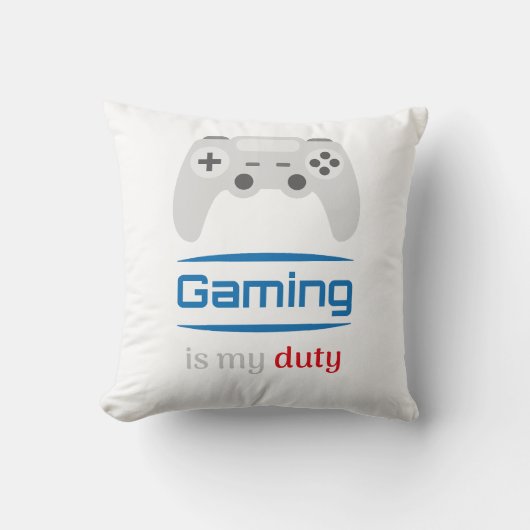 Gamen Is Mijn Plicht Gamer Controller Kussen (Voorkant)