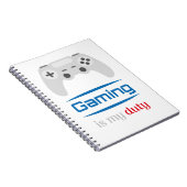 Gamen Is Mijn Plicht Gamer Controller Notitieboek (Rechterzijde)