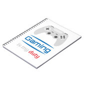 Gamen Is Mijn Plicht Gamer Controller Notitieboek (Linkerzijde)