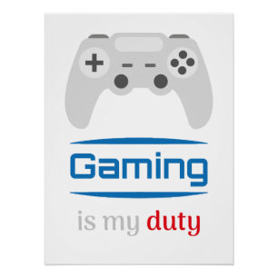 Gamen Is Mijn Plicht Gamer Controller Perfect Poster
