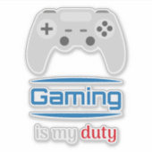 Gamen Is Mijn Plicht Gamer Controller Sticker (Voorkant)