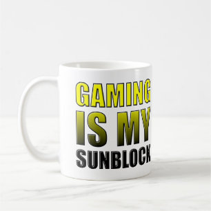Gamen Is Mijn Sunblock Funny Mok of Reis Mok