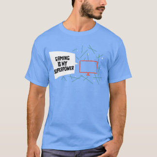 Gamen Is Mijn Superkracht Gamer Cadeau retro T-shirt