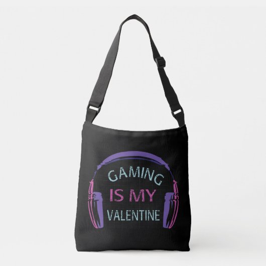 Gamen is mijn Valentijn Crossbody Tas (Voorkant)