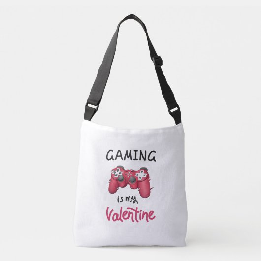 Gamen is mijn Valentijn Crossbody Tas (Voorkant)