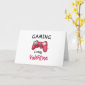 Gamen is mijn Valentijn Kaart (Gele Bloem)
