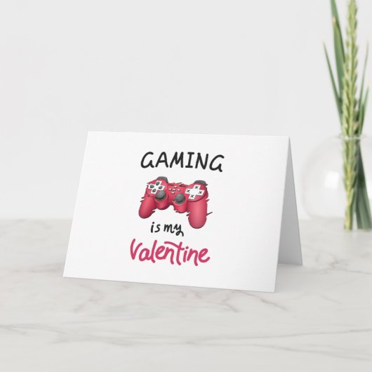 Gamen is mijn Valentijn Kaart (Voorkant)