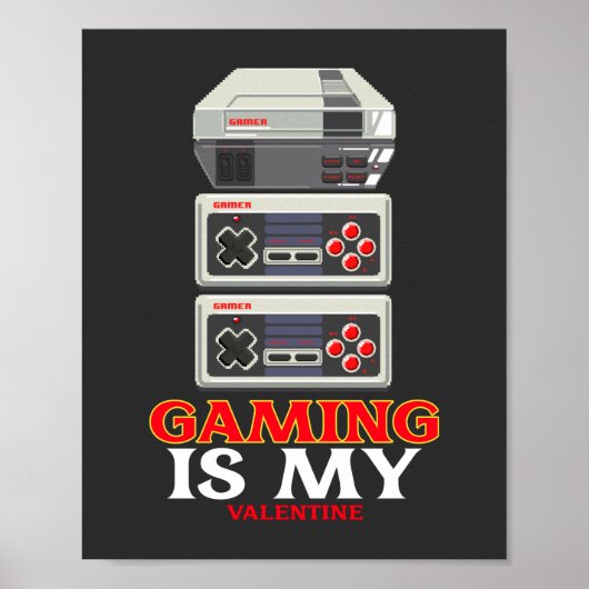 Gamen Is Mijn Valentijn Poster (Voorkant)