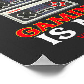 Gamen is mijn Valentijnse  Poster (Hoek)