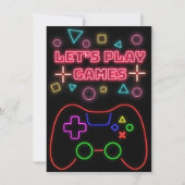 Gamen Laat Spellen Spelen Kaart (Voorkant)