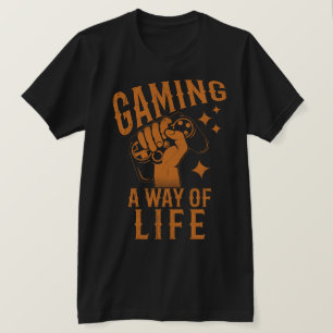Gamen op een manier van leven t-shirt