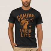 Gamen op een manier van leven t-shirt (Voorkant)