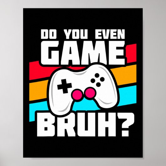 Gamen - Pc Console Gamen - Grappige Vi Poster (Voorkant)