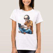 Gamen tot het graf t-shirt (Voorkant)