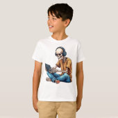 Gamen tot het graf t-shirt (Voorkant volledig)
