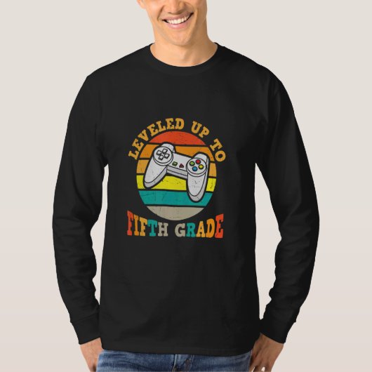 Gamen tot vijfde klas gaming t-shirt (Voorkant)