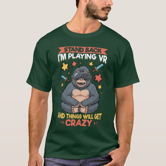 Gamen VR Gamer meisje T-shirt (Voorkant)