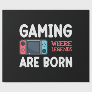 Gamen waar legendes geboren worden cadeaupapier