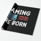 Gamen waar legendes geboren worden cadeaupapier (Uitgerold)