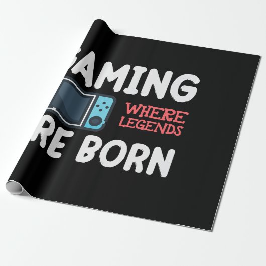 Gamen waar legendes geboren worden cadeaupapier (Uitgerold)