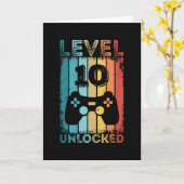 Gameniveau 10 ontgrendeld 10e verjaardag - Gift Ga Kaart (Gele Bloem)