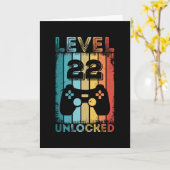 Gameniveau 22 22e verjaardag ontgrendeld Gift Game Kaart (Gele Bloem)