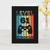 Gameniveau 61 ontgrendeld 61e verjaardag Gift Game Kaart (Gele Bloem)