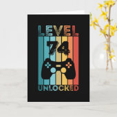 Gameniveau 75 ontgrendeld 75e verjaardag - Gift Ga Kaart (Gele Bloem)