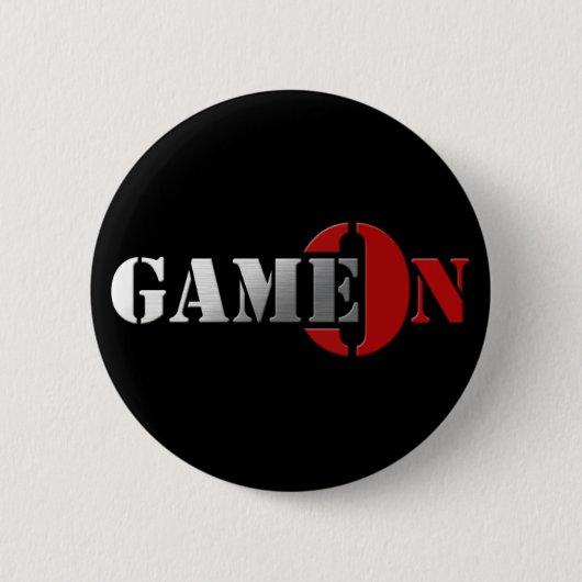 GameOn Network Logo Ronde Button 5,7 Cm (Voorkant)