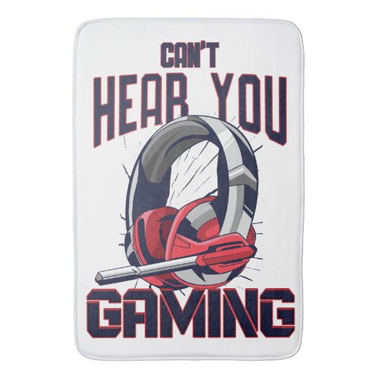 Gameontwerp met headset badmat (Voorkant Verticaal)