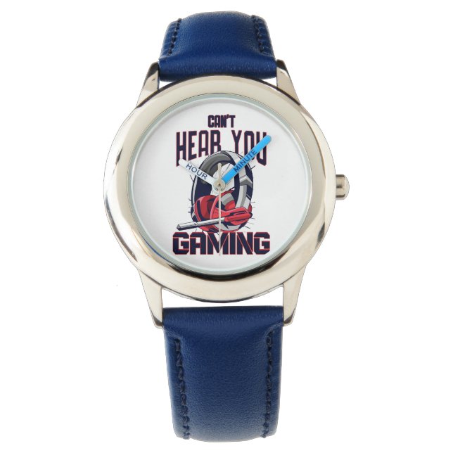 Gameontwerp met headset horloge (Voorkant)