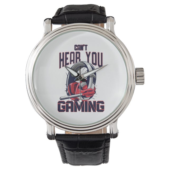 Gameontwerp met headset horloge (Voorkant)