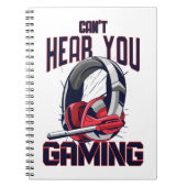 Gameontwerp met headset notitieboek (Voorkant)