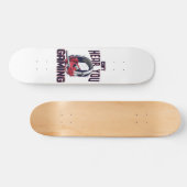 Gameontwerp met headset persoonlijk skateboard (Horizontaal)