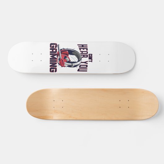 Gameontwerp met headset persoonlijk skateboard (Horizontaal)