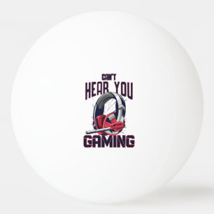 Gameontwerp met headset pingpongbal