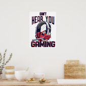 Gameontwerp met headset poster (Keuken)