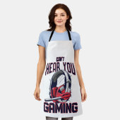 Gameontwerp met headset schort (Gedragen)