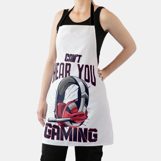 Gameontwerp met headset schort (Insitu)