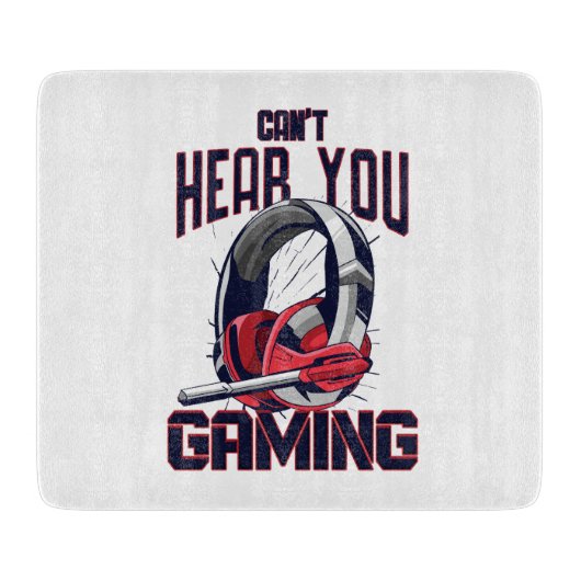 Gameontwerp met headset snijplank (Voorkant)