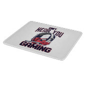 Gameontwerp met headset snijplank (Hoek)