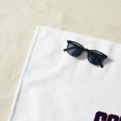 Gameontwerp met headset strandlaken (In situ)