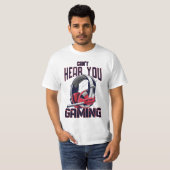 Gameontwerp met headset t-shirt (Voorkant volledig)