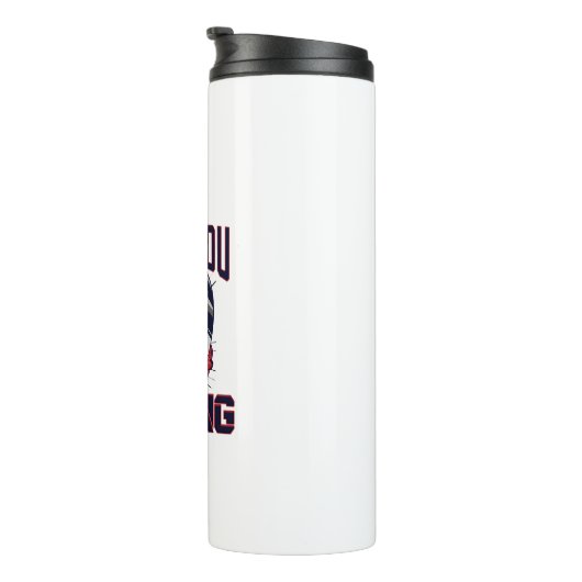 Gameontwerp met headset thermosbeker (Geroteerd rechts)