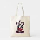 Gameontwerp met headset tote bag (Achterkant)